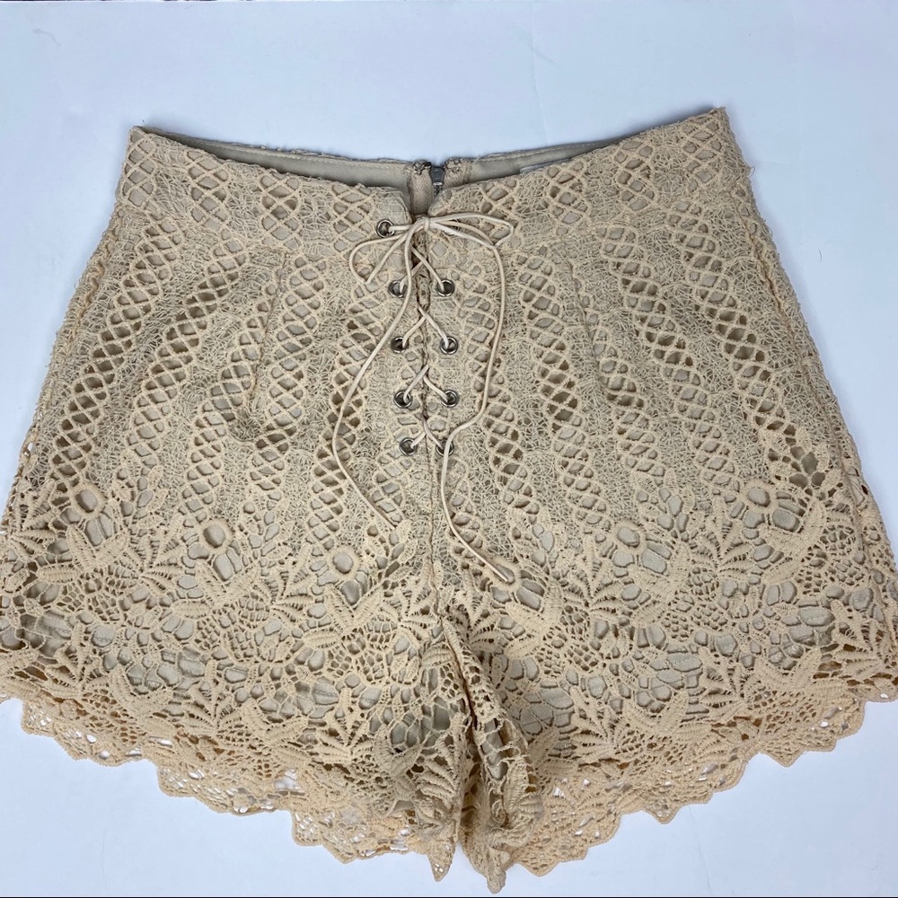 Nellis crochet lace shorts S #163